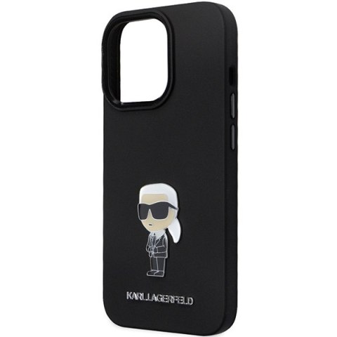 Etui na telefon iPhone 13 Pro Max Karl Lagerfeld czarne silikonowe