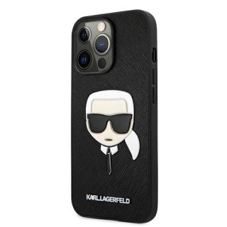 Etui na telefon iPhone 13 Pro Karl Lagerfeld czarne Saffiano