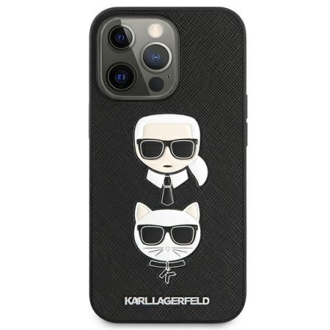 Etui na telefon iPhone 13 Pro Karl Lagerfeld Saffiano Karl & Choupette