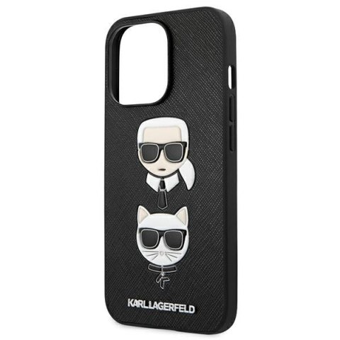 Etui na telefon iPhone 13 Pro Karl Lagerfeld Saffiano Karl & Choupette