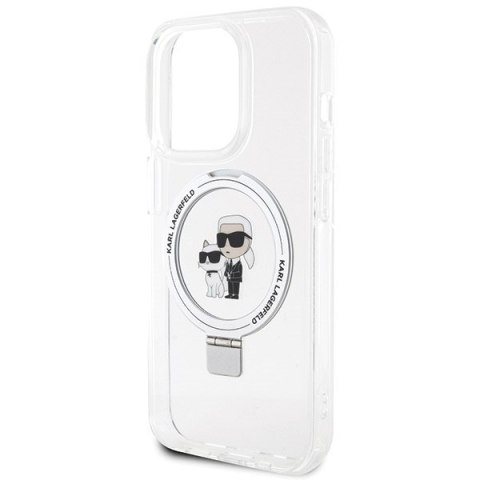 Etui na telefon iPhone 13 Pro Max Karl Lagerfeld Ring Stand MagSafe