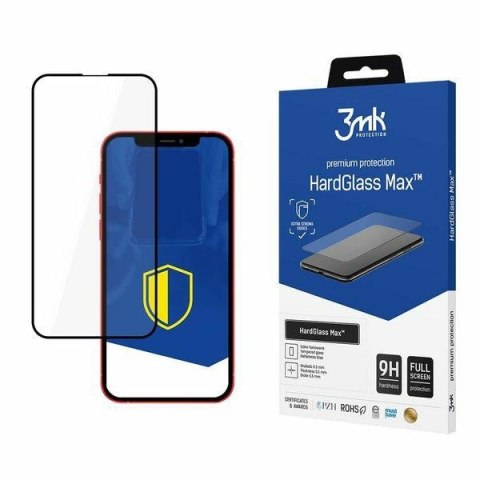 Szkło hartowane iPhone 13/13 Pro 3MK HardGlass Max czarne - Ochrona ekranu