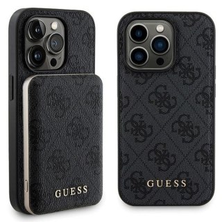 Zestaw Guess GUBPM5P13X4GEMGK Apple iPhone 13 Pro Max hardcase + Powerbank 5000mAh MagSafe 4G Metal Logo czarny/black