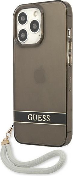 Etui na telefon iPhone 13 Pro Guess GUHCP13LHTSGSK czarny hardcase