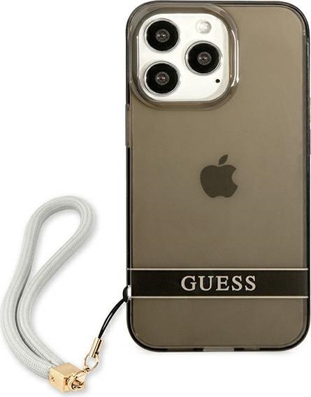 Etui na telefon iPhone 13 Pro Guess GUHCP13LHTSGSK czarny hardcase