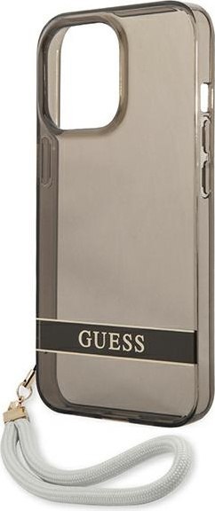 Etui na telefon iPhone 13 Pro Guess GUHCP13LHTSGSK czarny hardcase