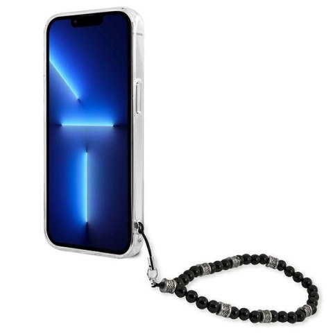 Etui na telefon iPhone 13 Pro Guess GUHCP13LKPSBK przezroczyste czarne