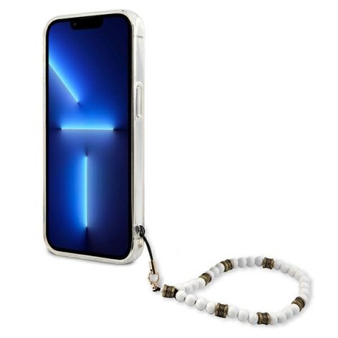 Etui na telefon iPhone 13 Pro Guess GUHCP13LKPSWH transparentne