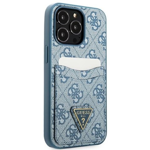 Etui Guess GUHCP13LP4TPB Apple iPhone 13 Pro niebieski/blue hardcase 4G Triangle Logo Cardslot