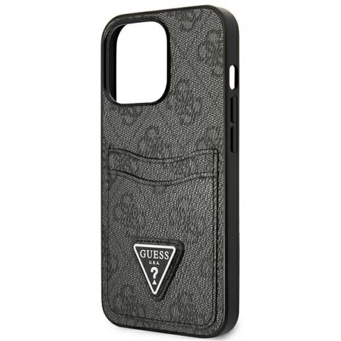 Etui Guess GUHCP13LP4TPK Apple iPhone 13 Pro czarny/black hardcase 4G Triangle Logo Cardslot