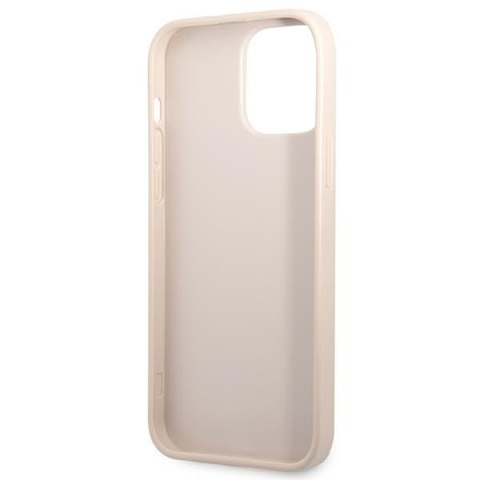 Etui na telefon iPhone 13 Pro Guess różowy hardcase z miejscem na karty