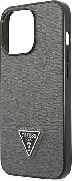 Etui na telefon iPhone 13 Pro Guess GUHCP13LPSATLG srebrny hardcase