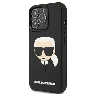 Etui iPhone 13 Pro Karl Lagerfeld czarne 3D Rubber Karl's Head