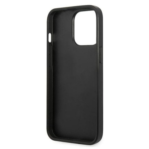 Etui na telefon iPhone 13 Pro Karl Lagerfeld czarne Monogram Plaque