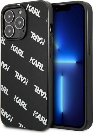 Etui na telefon iPhone 13 Pro Karl Lagerfeld czarne Allover