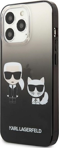 Etui na telefon iPhone 13 Pro Karl Lagerfeld czarne Gradient Ikonik