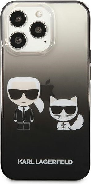 Etui na telefon iPhone 13 Pro Karl Lagerfeld czarne Gradient Ikonik