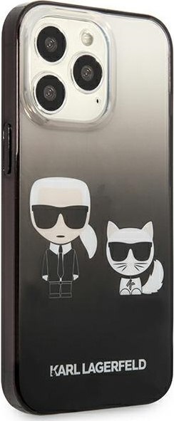 Etui na telefon iPhone 13 Pro Karl Lagerfeld czarne Gradient Ikonik