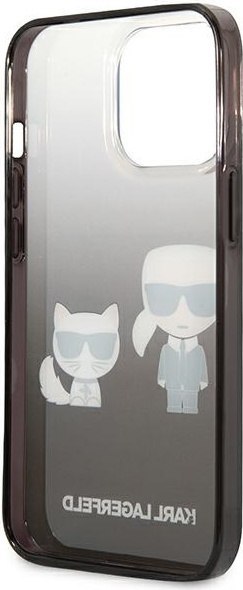 Etui na telefon iPhone 13 Pro Karl Lagerfeld czarne Gradient Ikonik