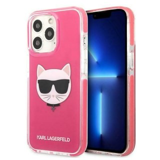 Etui na telefon iPhone 13 Pro Karl Lagerfeld Choupette fuksja