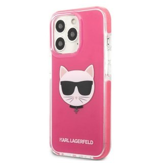 Etui na telefon iPhone 13 Pro Karl Lagerfeld Choupette fuksja