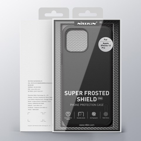 Etui na telefon iPhone 13 Pro Nillkin Super Frosted Shield niebieski