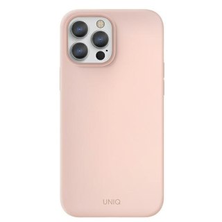 Etui iPhone 13 Pro UNIQ Lino różowy