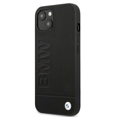 Etui na telefon iPhone 13 BMW czarne hardcase z logo Signature