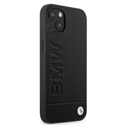 Etui na telefon iPhone 13 BMW czarne hardcase z logo Signature