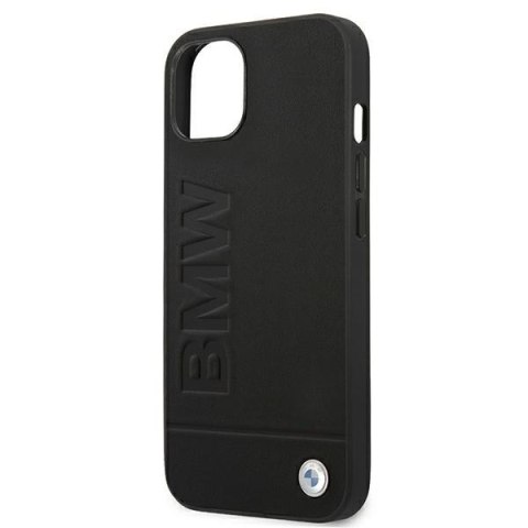 Etui na telefon iPhone 13 BMW czarne hardcase z logo Signature