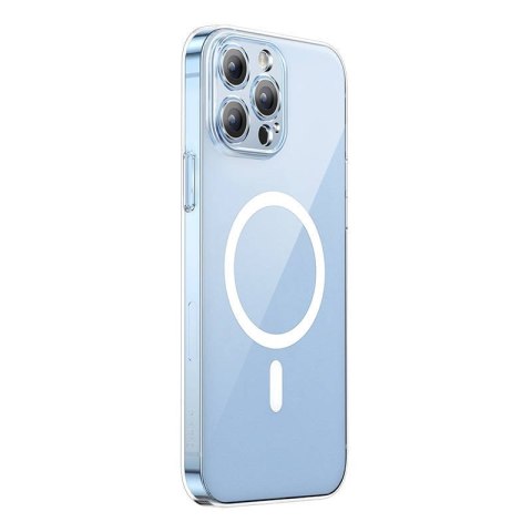 Etui iPhone 13 Pro Baseus Magnetic Crystal Clear (transparentne) + szkło hartowane + zestaw czyszczący