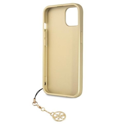 Etui na telefon iPhone 13 Guess szare hardcase 4G Charms Collection