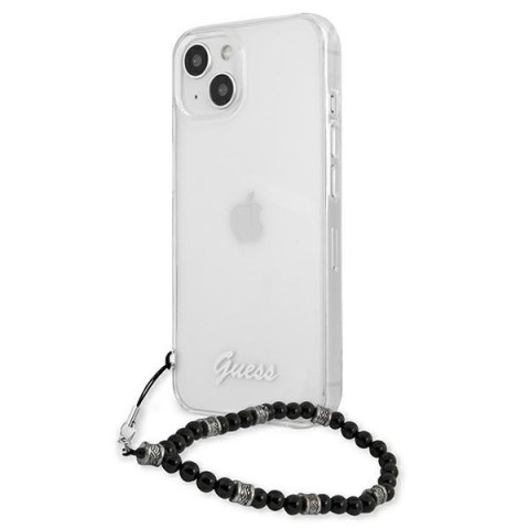 Etui na telefon iPhone 13 Guess przezroczyste hardcase Black Pearl