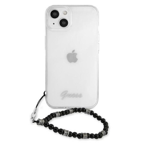 Etui na telefon iPhone 13 Guess przezroczyste hardcase Black Pearl