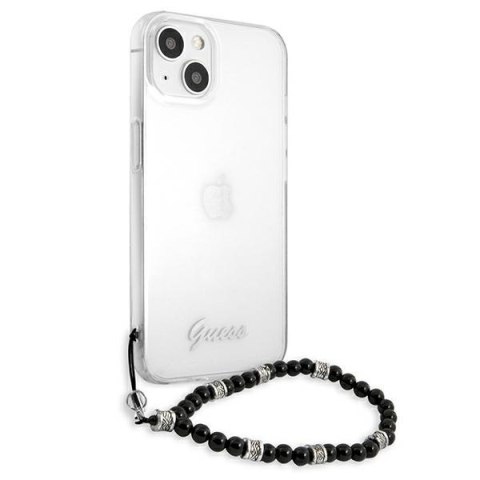 Etui na telefon iPhone 13 Guess przezroczyste hardcase Black Pearl