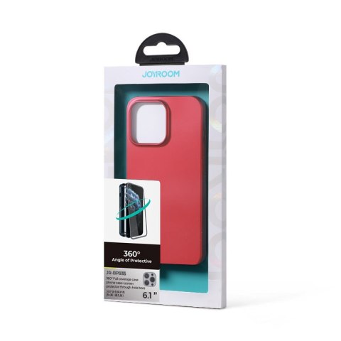 Etui iPhone 13 Pro Joyroom czerwone + szkło