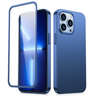 Etui iPhone 13 Pro Joyroom niebieskie + szkło