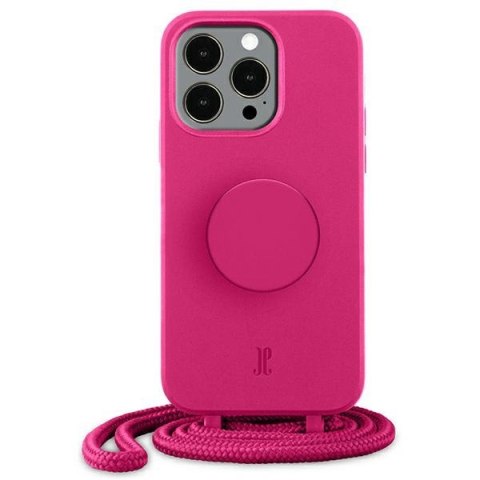 Etui iPhone 13 Just Elegance PopGrip purpurowe