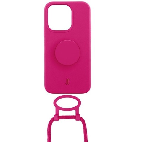 Etui iPhone 13 Just Elegance PopGrip purpurowe