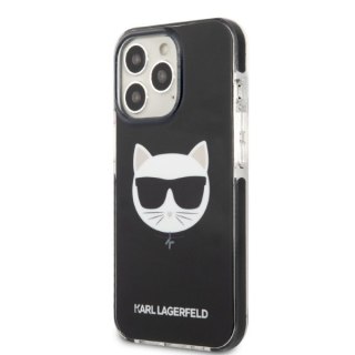 Etui na telefon iPhone 13 Pro Karl Lagerfeld Choupette Head czarne