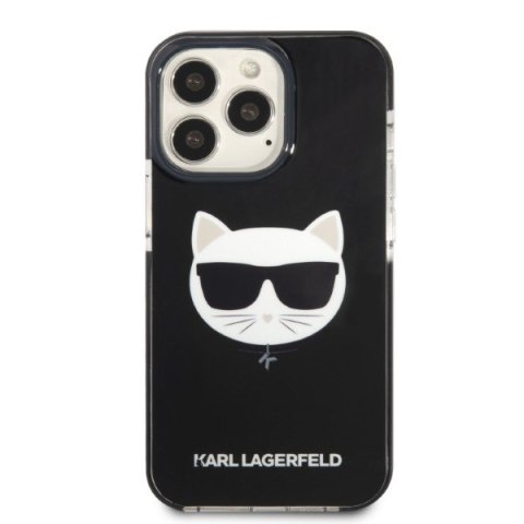 Etui na telefon iPhone 13 Pro Karl Lagerfeld Choupette Head czarne