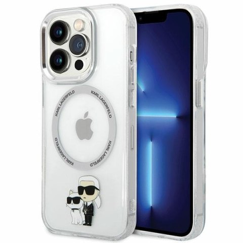 Etui na telefon iPhone 13 Pro Karl Lagerfeld MagSafe transparentne hardcase