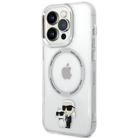 Etui na telefon iPhone 13 Pro Karl Lagerfeld MagSafe transparentne hardcase