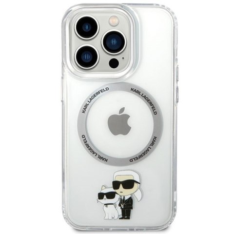 Etui na telefon iPhone 13 Pro Karl Lagerfeld MagSafe transparentne hardcase