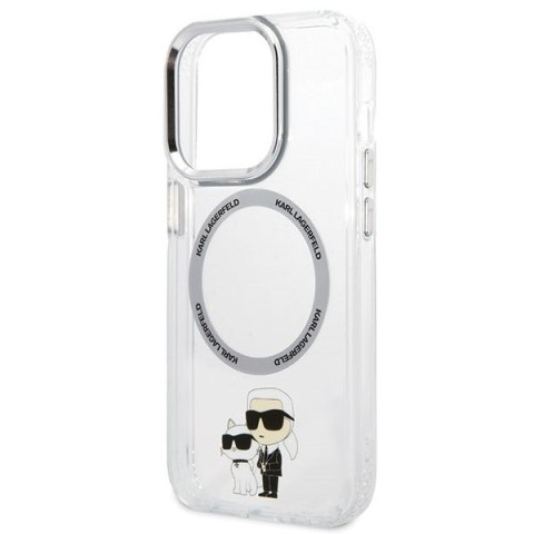 Etui na telefon iPhone 13 Pro Karl Lagerfeld MagSafe transparentne hardcase