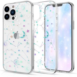 Etui iPhone 13 Pro Kingxbar przezroczyste Lucky Swarovski (Zodiac)