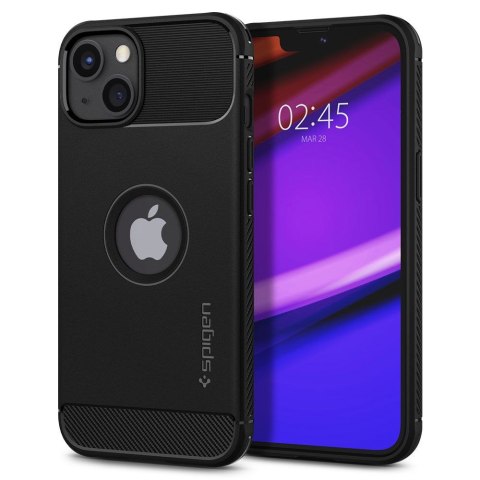 Etui na telefon iPhone 13 Spigen Rugged Armor matowe czarne