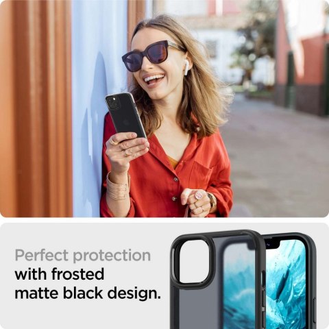 Etui na telefon iPhone 13 Spigen Ultra Hybrid Frost Black matowe