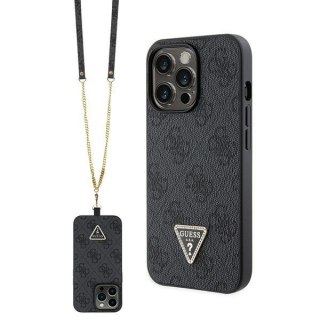 Etui Guess GUHCP13LP4TDSCPK Apple iPhone 13/13 Pro hardcase Crossbody 4G Metal Logo czarny/black