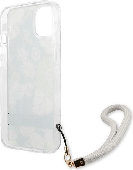 Etui na telefon iPhone 13 Guess zielone hardcase Flower Strap